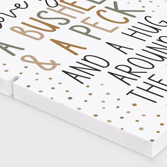 P Graham Dunn "A Bushel & A Peck" Story Board Linkable Frames Decor New - Picture 5 of 8